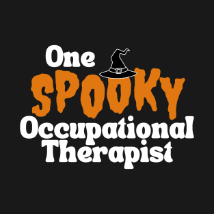 Occupational Therapy Halloween Design with White Letters T-Shirt