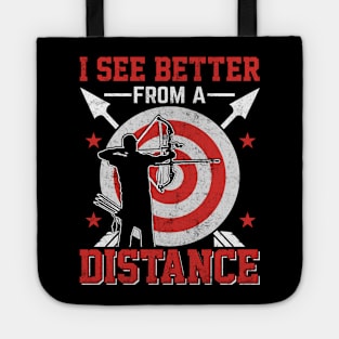 I See Better From A Distance - Archery Lover Tote