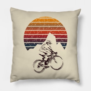 mountain biking Pillow