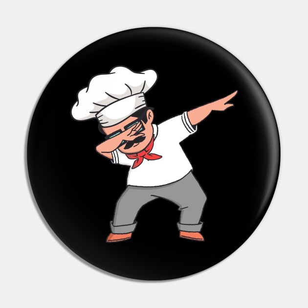 Chef Pastry Chef Baker Pizza Maker Dabbing Cook Pin by auviba-design