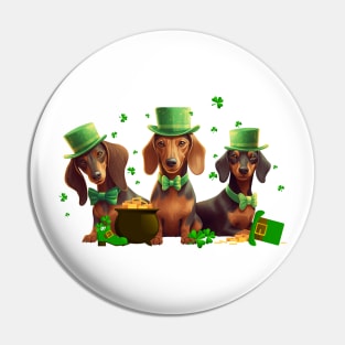 My Dachshund Is My Lucky Charm St Patricks Day Pin