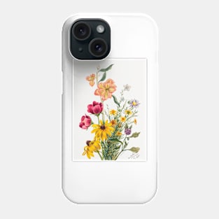 Roses, Group of Flowers (1881) by Mary Vaux Walcott, art painting Phone Case