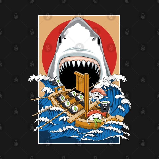 Sushi eater shark attack by TMBTM