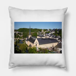 Luxembourg; City; Church; Abbey; Neumunster; Monastery; cultural center; ground Pillow