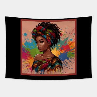 Afrocentric Black Woman Tapestry