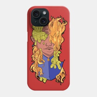 crystal flame girl Phone Case