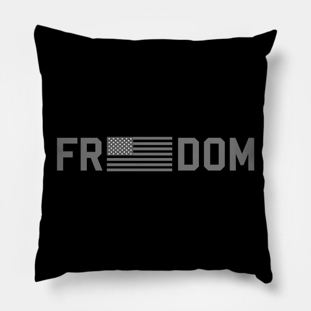 Freedom Tactical Flag Pillow by jutulen