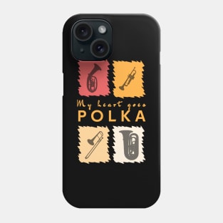 My heart goes Polka Phone Case