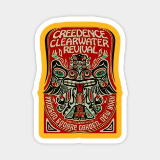 Repro Vtg Creedence Clearwater Revival 1970 Magnet