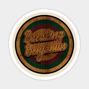 Circle Retro Breaking Benjamin Magnet