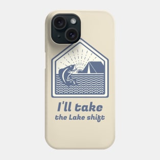 Fishing at the lake Phone Case