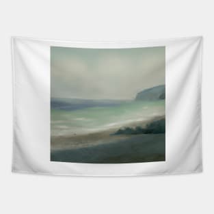 Beach Pastel Painting Tapestry