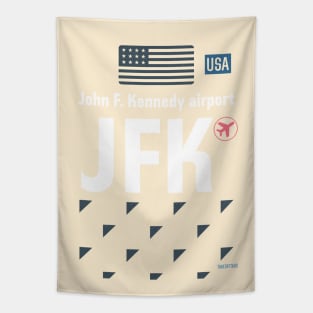 JFK airport sticker Tapestry