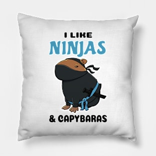 I like Ninjas and Capybaras Pillow