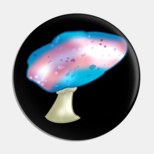 Transgender LGBTQ Pride Flag Mushroom Pin