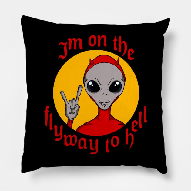 Alien Satan Pillow by StevieTee’s