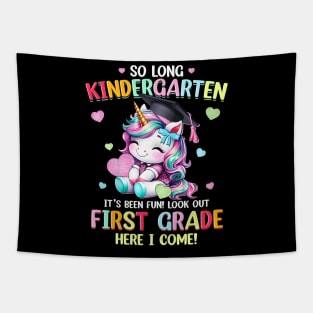 Unicorn So long Kindergarten Graduation Last Day Of School Tapestry