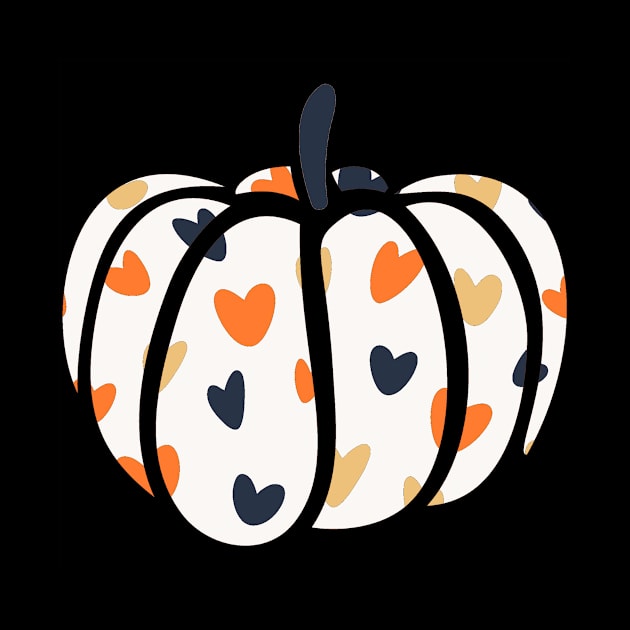 Pumpkin full of fall hearts by Things2followuhome