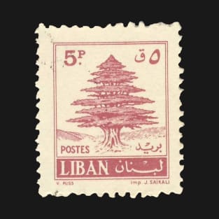 liban post vintage timbre T-Shirt