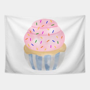 Watercolor cupcake Tapestry