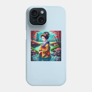 Ukiyo-e Kimono matsuri Japan Phone Case