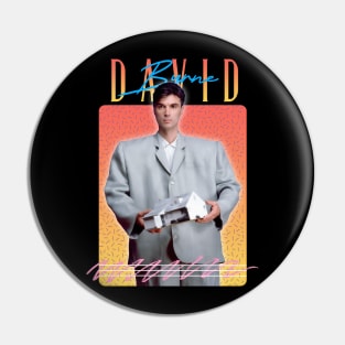 David Byrne Burning Down the House//Retro Aesthetics Fan Art Pin