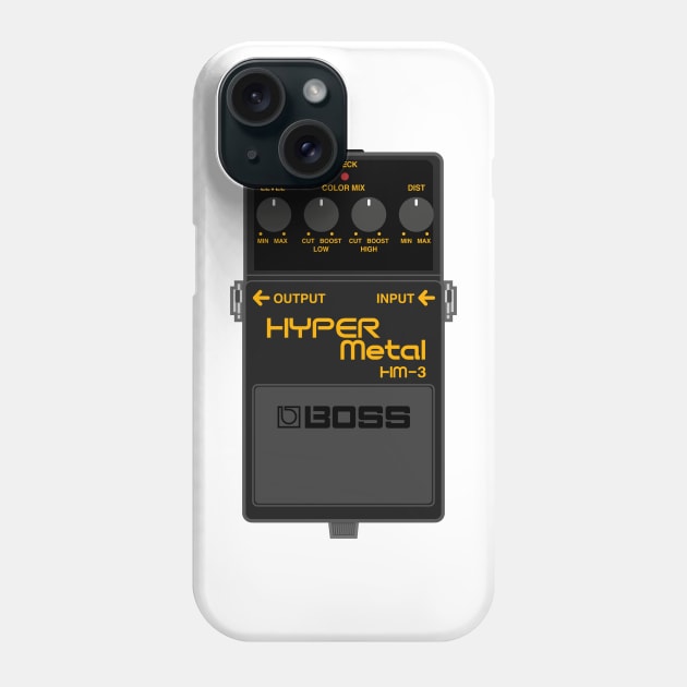 Boss HM-3 Hyper Metal Guitar Effect Pedal Phone Case by conform
