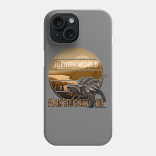 Jurassic Ankylosaurus Dinosaur Distressed Look Phone Case