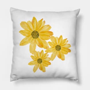 Little Yellow Daisies Pillow