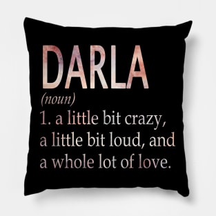 Darla Girl Name Definition Pillow