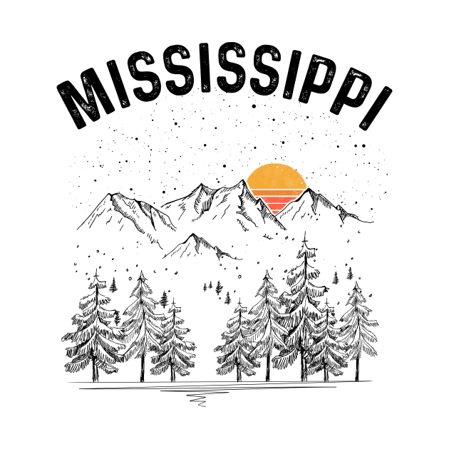 Mississippi State Vintage Retro by DanYoungOfficial