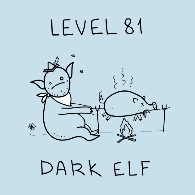 Level 81 Dark Elf - white ($ for SilverCord-VR) by droganaida