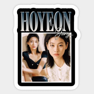 Squid games Hoyeon Jung Kang Sae-byeok artistic portrait Sticker