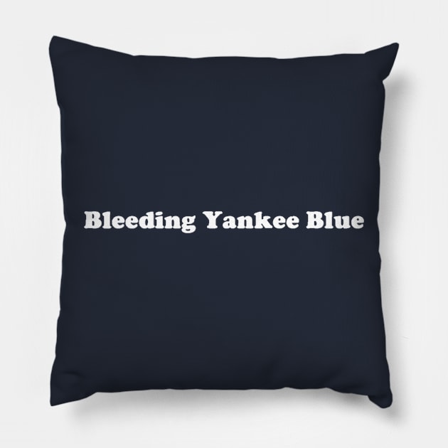 Bleeding Yankee Blue Basic Pillow by Bleeding Yankee Blue