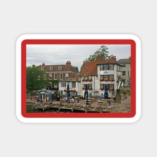 The Angel on the Bridge, Henley (Colour), August 2020 Magnet