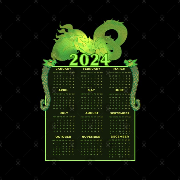 2024 New Year Green Earth Dragon by WiliamGlowing