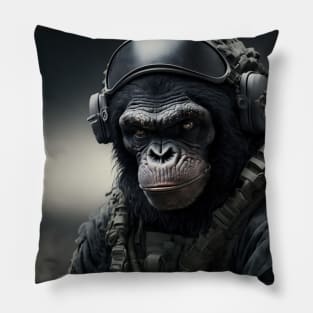 Navy seal Chimp Pillow