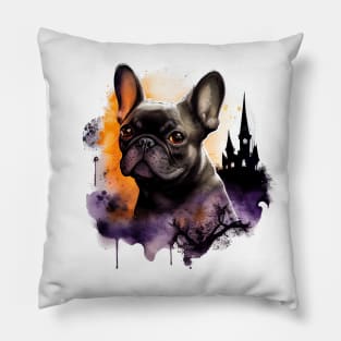 French Bulldog Halloween Pillow