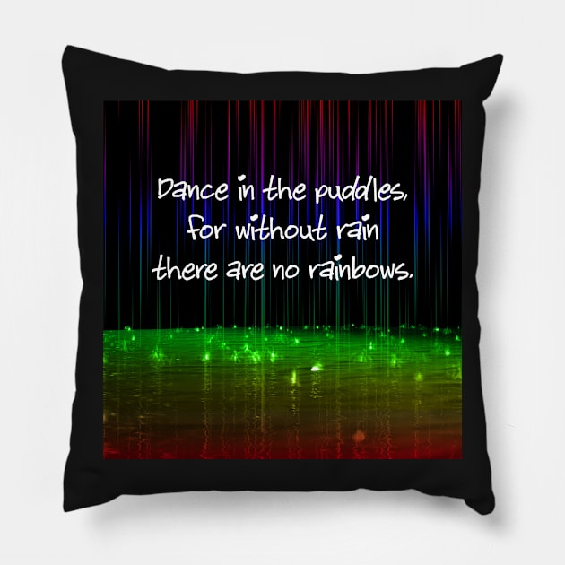 Dance in the Rain Pillow by thedysfunctionalbutterfly