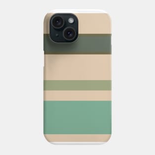 An engaging union of Soldier Green, Beige, Artichoke, Oxley and Gunmetal stripes. Phone Case