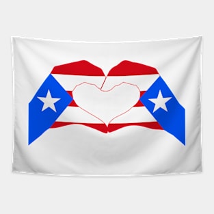 We Heart Puerto Rico Patriot Flag Series (Double) Tapestry