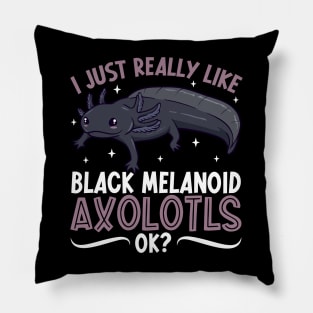 I just really like my Black Melanoid Axolotl Pillow