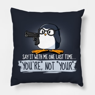 Grammar Penguin Pillow