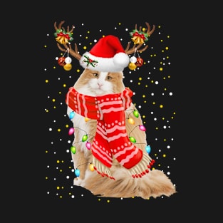 Norwegian Forest Cat Christmas T-Shirt