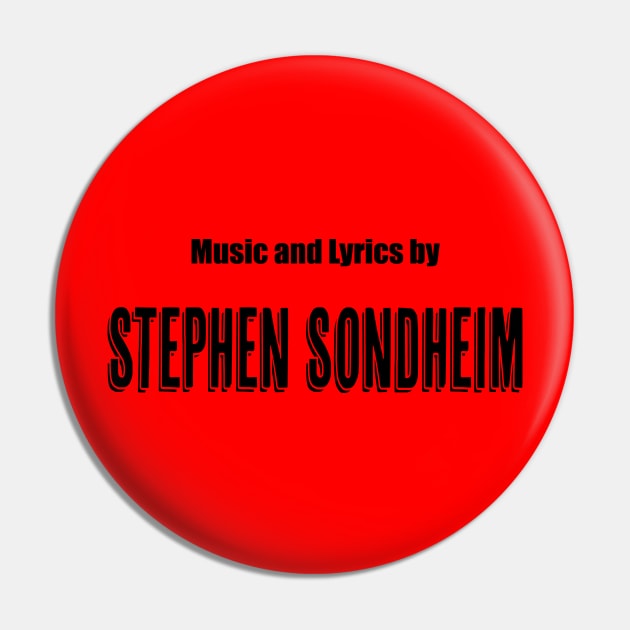 Music and Lyrics by Stephen Sondheim Pin by CafeConCawfee