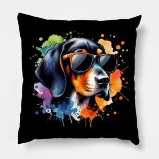 Black And Tan Coonhound Pillow