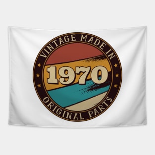 vintage 1970 retro birthday gift lettering quotes Tapestry