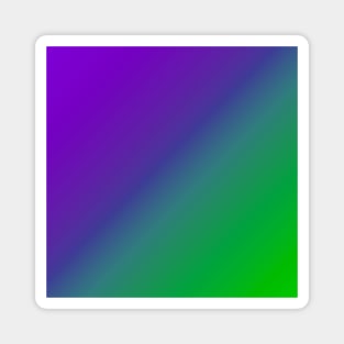 Diagonal Ombre Purple Green Magnet