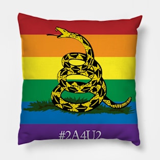 Rainbow Gadsden 2A4U2 Pillow