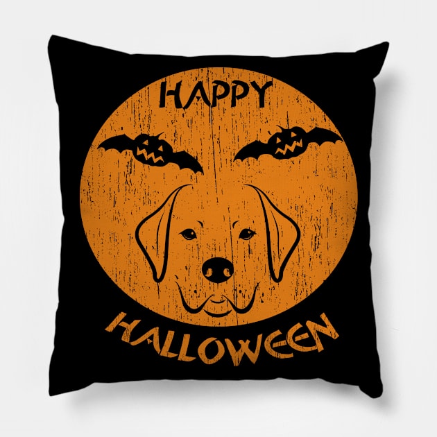 Happy Halloween Dog Pillow by anbartshirts